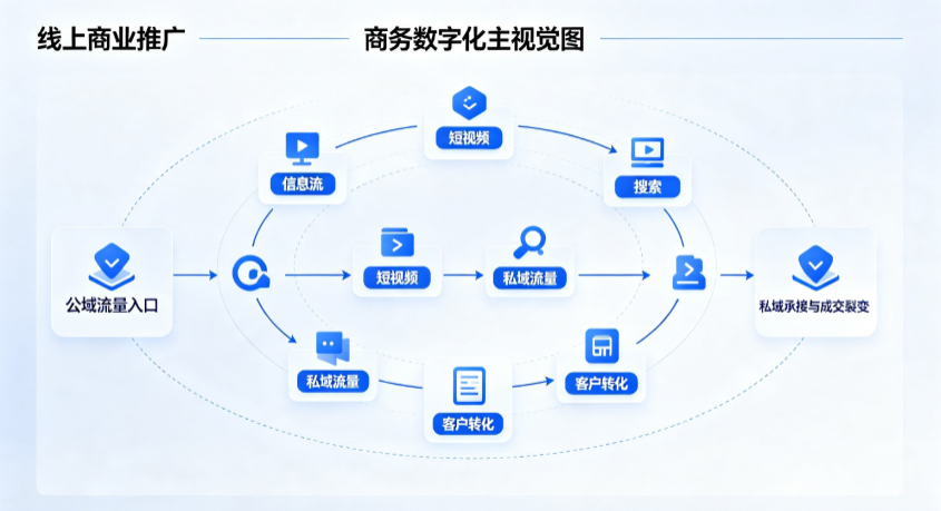 宁河县线上商业推广怎么做？全域流量闭环搭建与低成本转化实战指南